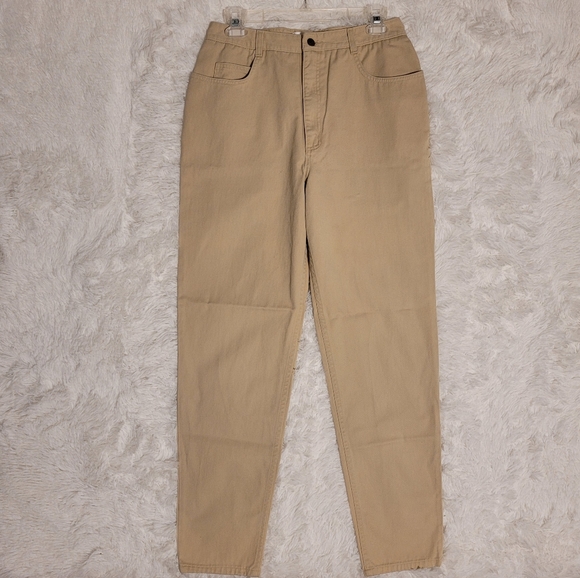 Vintage Talbots Khaki Straight Leg Jeans/Work Pants/Career Pants Size 12 - Picture 2 of 14